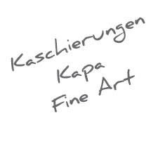 Kapa Kaschierung mit Fine Art Papier