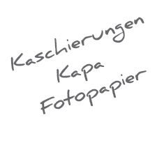 Kapa Kaschierung mit Fotopapier