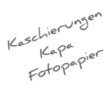 Kapa graph Kaschierung mit Fotopapier